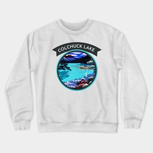 Connect with the Beauty of Colchuck Lake in Retro Japanese Style Crewneck Sweatshirt